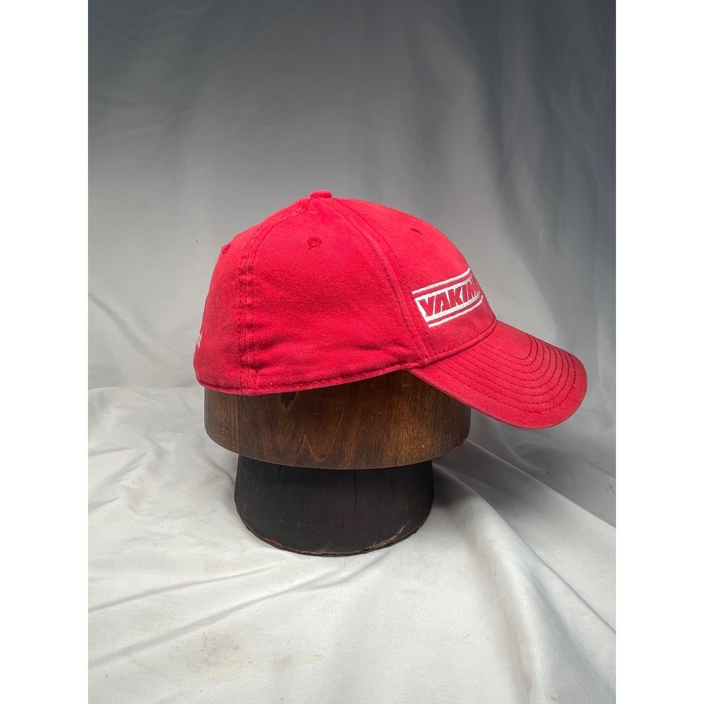 Vintage Yakima Ride Till You Yak Red Otto Flex Baseball Cap Hat Mens L/XL - Picture 6 of 8